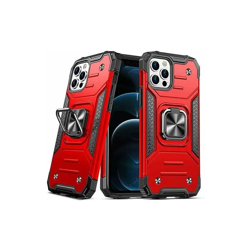 Shockproof Ring Case For iPhone 14  Blue/Black/Red