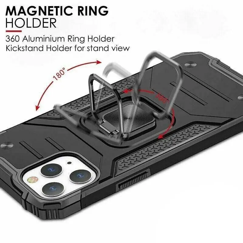 Shockproof Ring Case For iPhone 14 Pro Max  Blue/Black/Red