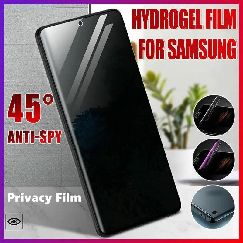 Hydrogel Privacy Film Screen Protector For Samsung S22 S21 S20 Note 20 10 9 8