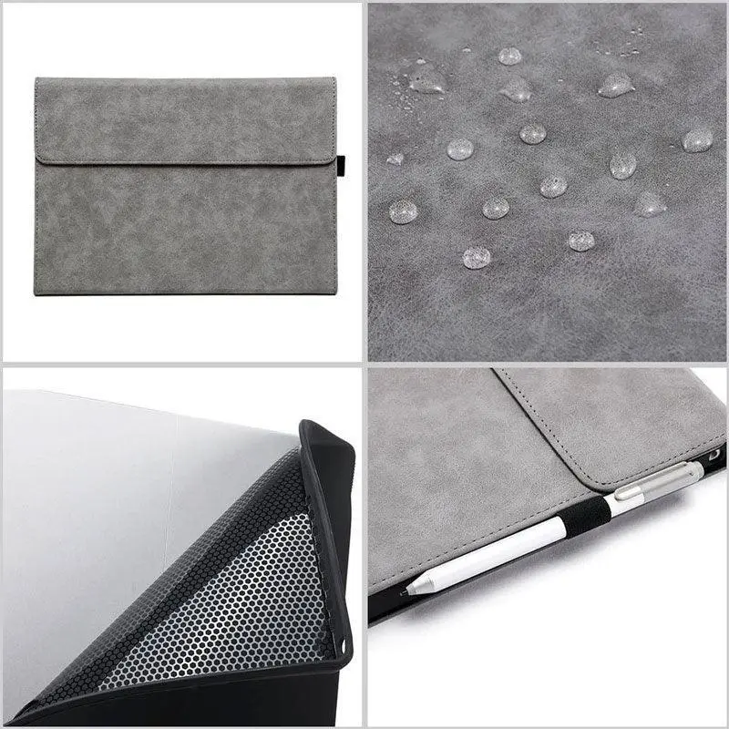 Premium Leather Case Cover Protector for Microsoft Surface Pro X