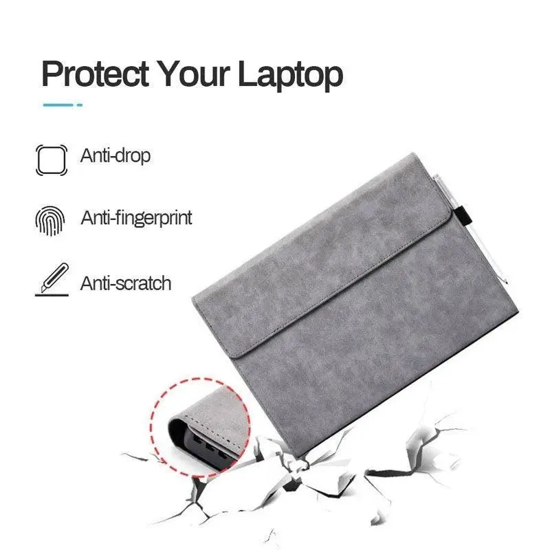 Premium Leather Case Cover Protector for Microsoft Surface Pro X