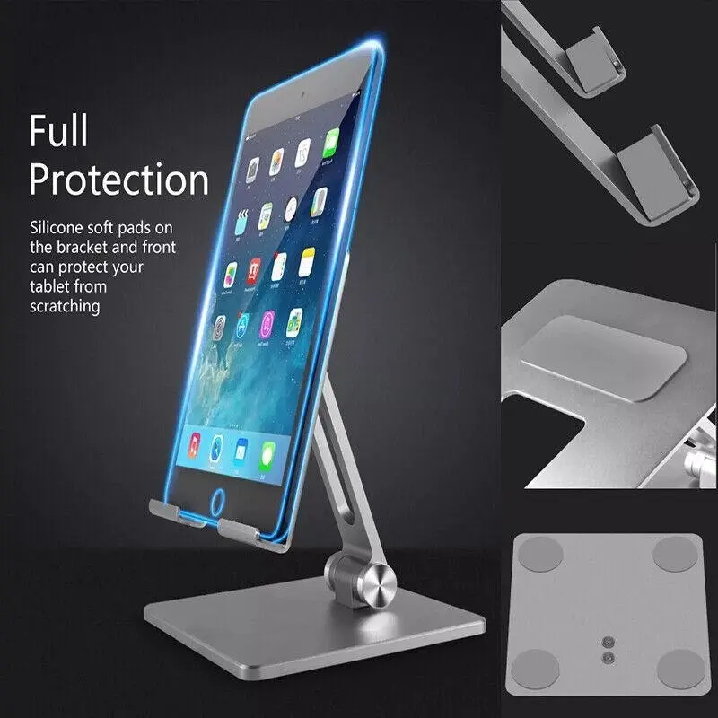 Aluminum Alloy Tablet Phone Holder Desk Stand Bracket Foldable For Ipad Pro 12.9