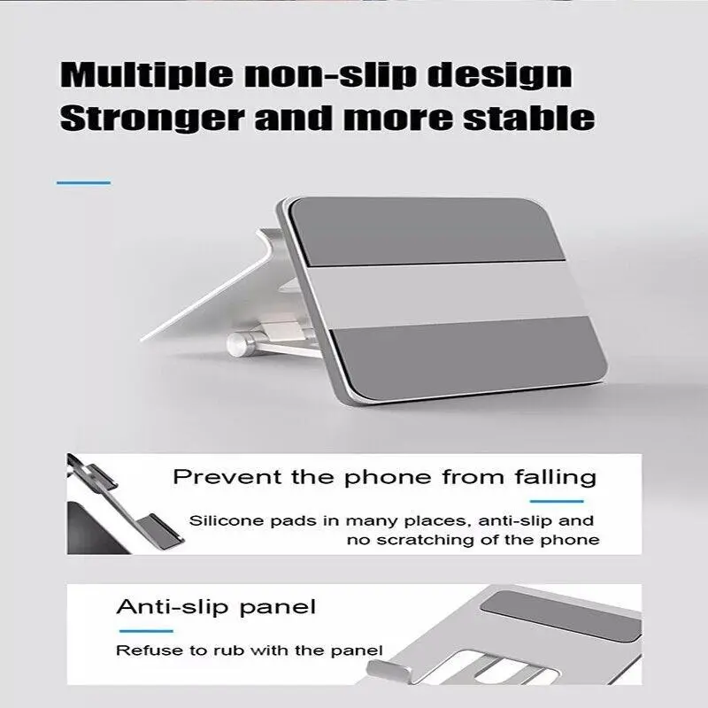 Aluminum Alloy Tablet Phone Holder Desk Stand Bracket Foldable For Ipad Pro 12.9