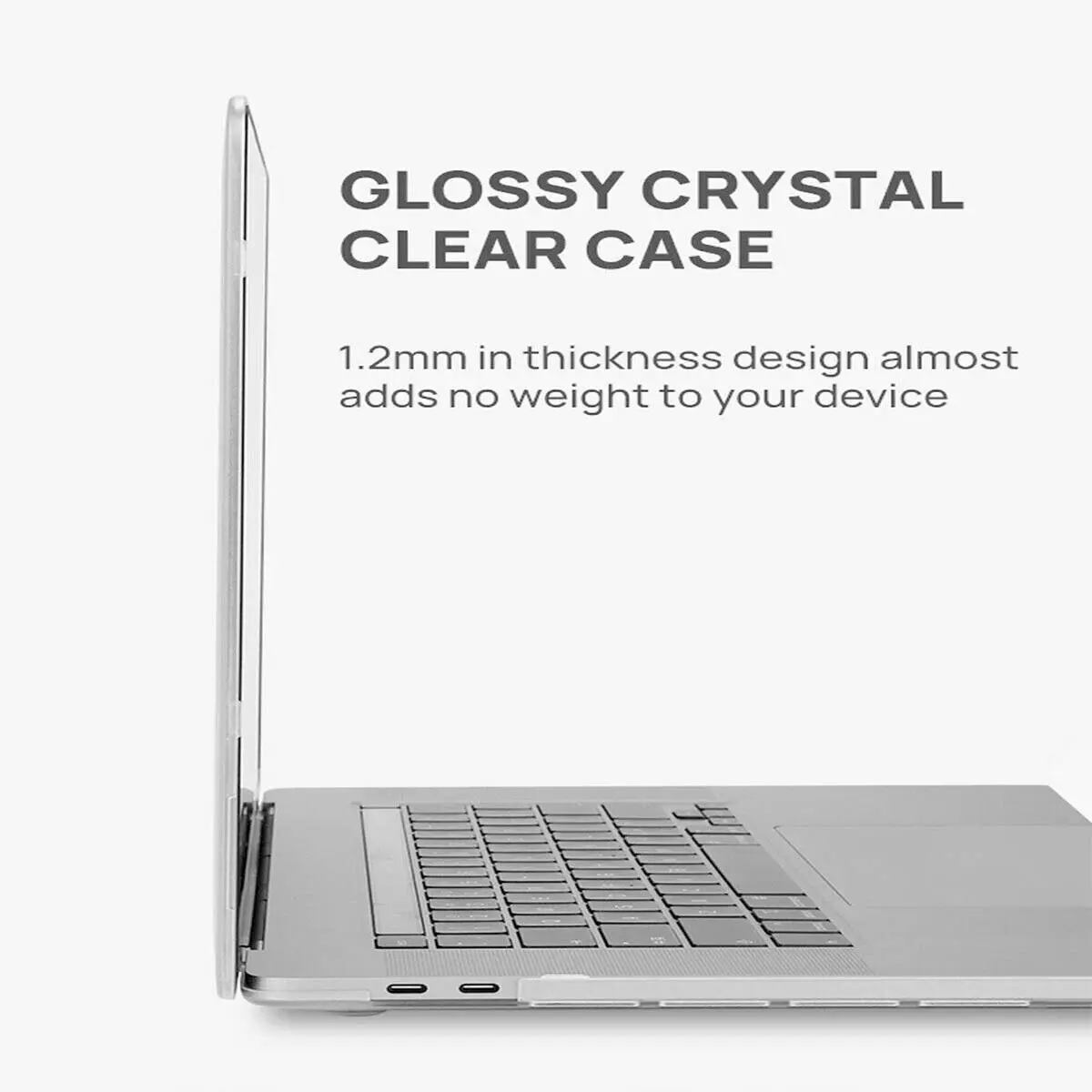 Lightweight Clear Frosted Hard Case Cover for MacBook Apple Laptop Protective