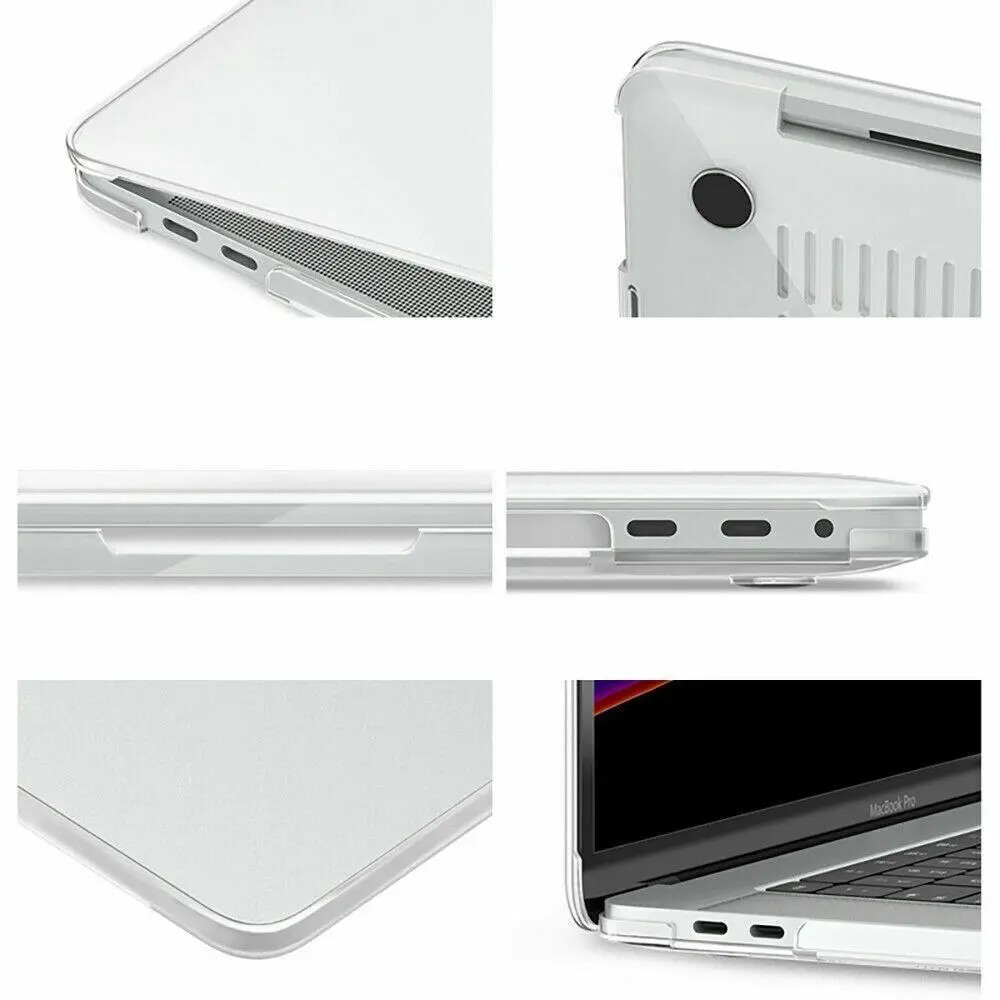 Lightweight Clear Frosted Hard Case Cover for MacBook Apple Laptop Protective