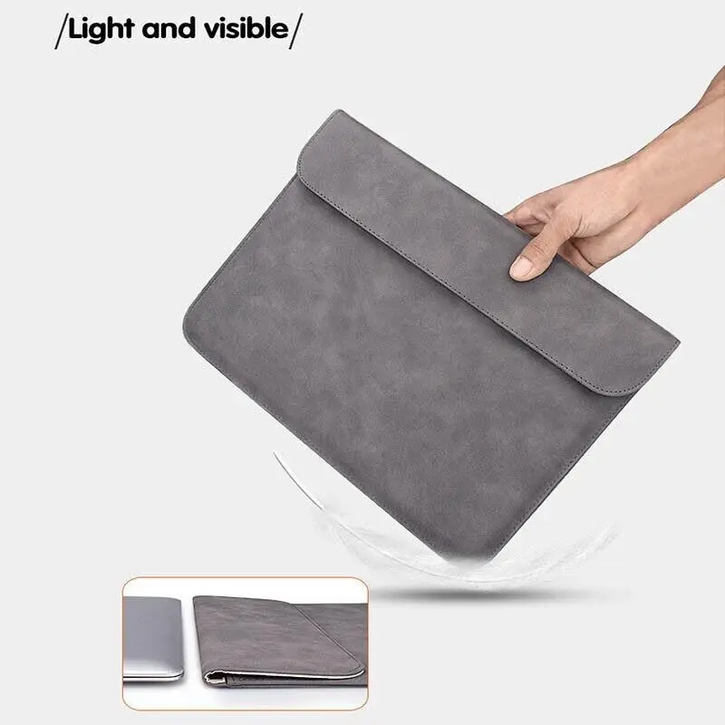 13" Pouch Laptop Bag Cover Leather Sleeve Case MacBook Air Pro Dell Retina