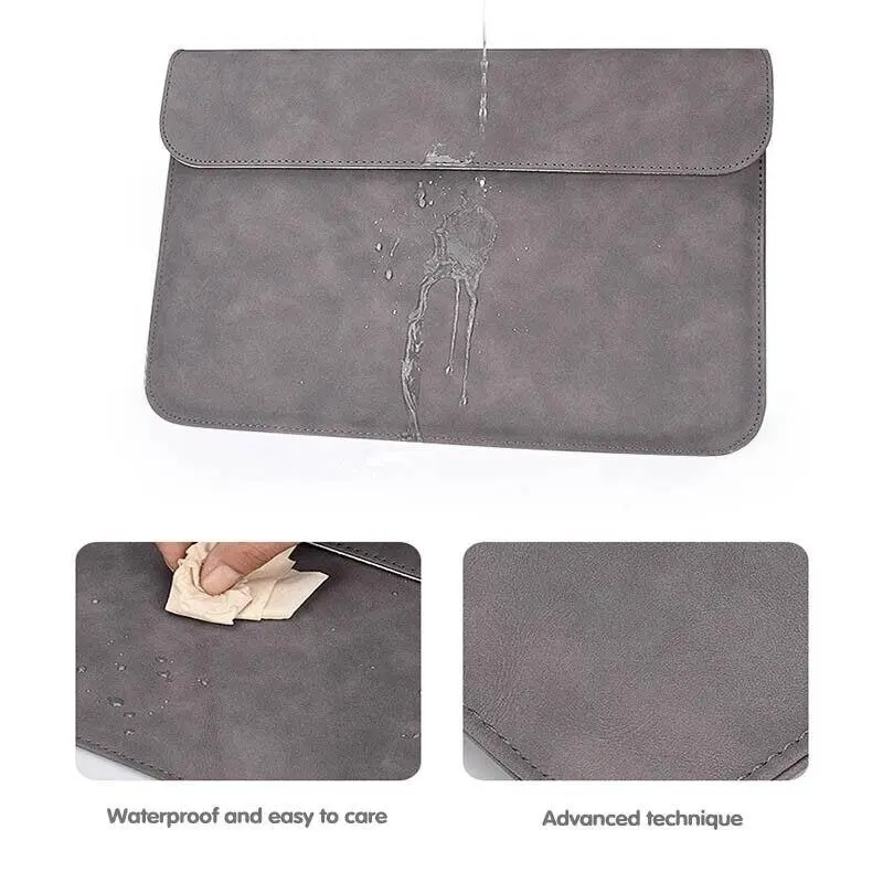 13" Pouch Laptop Bag Cover Leather Sleeve Case MacBook Air Pro Dell Retina