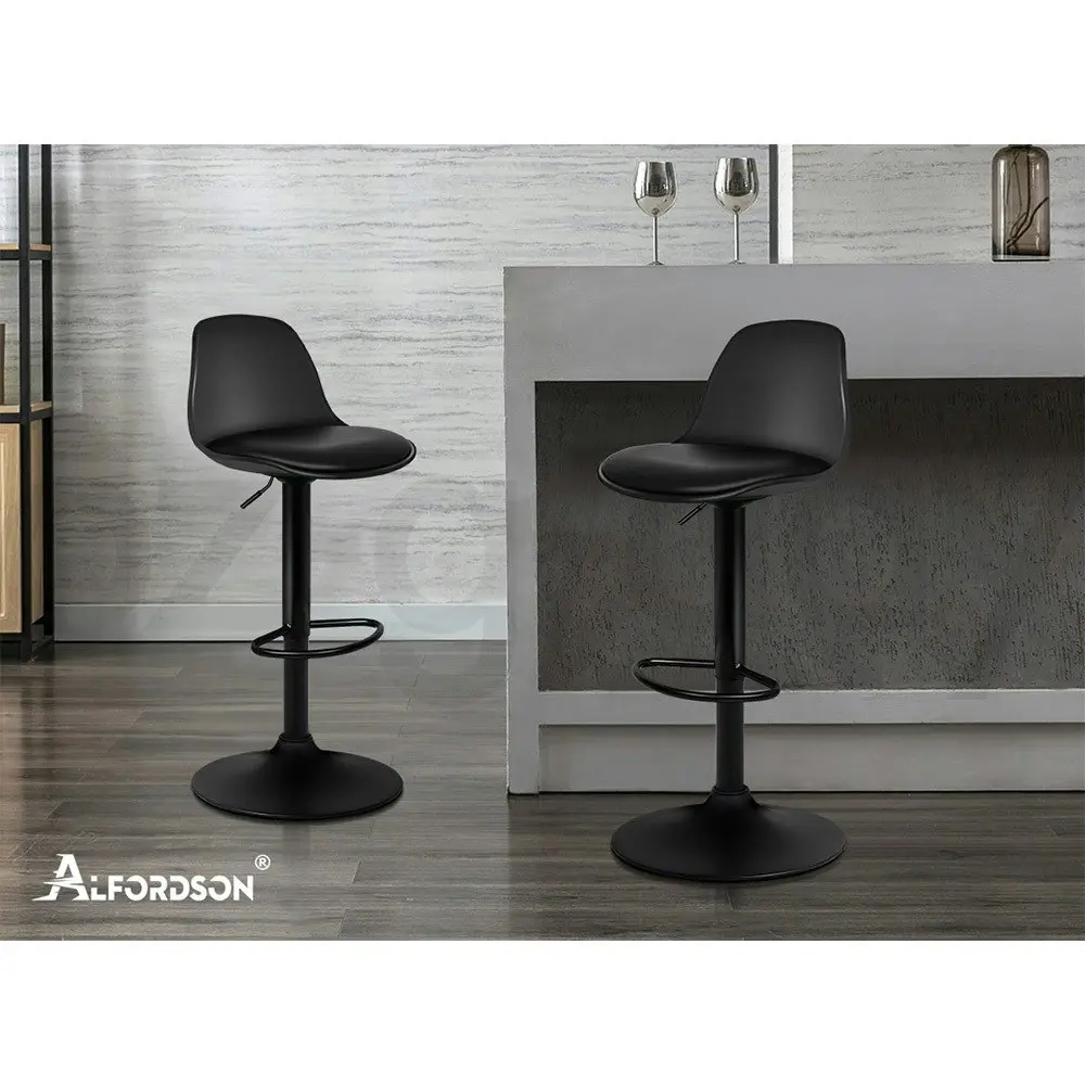 Alfordson Bar Stools Black X4