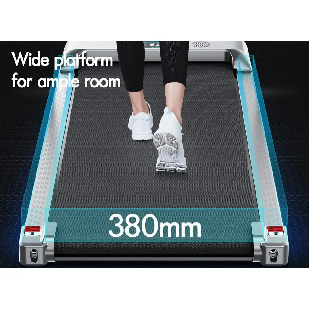 Black Lord Electric Walking Pad Treadmill Fitness Silver