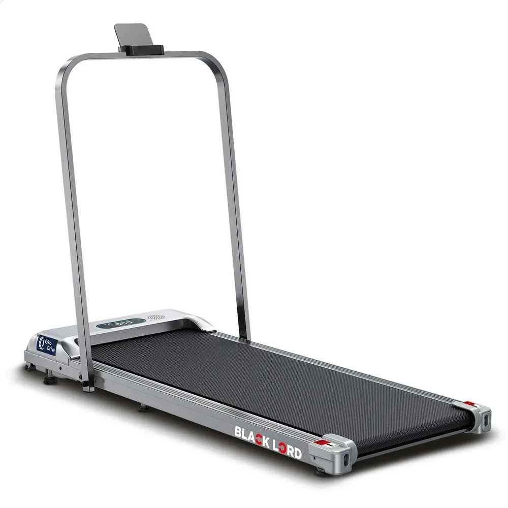 Black Lord Electric Walking Pad Treadmill Fitness Foldable Silver