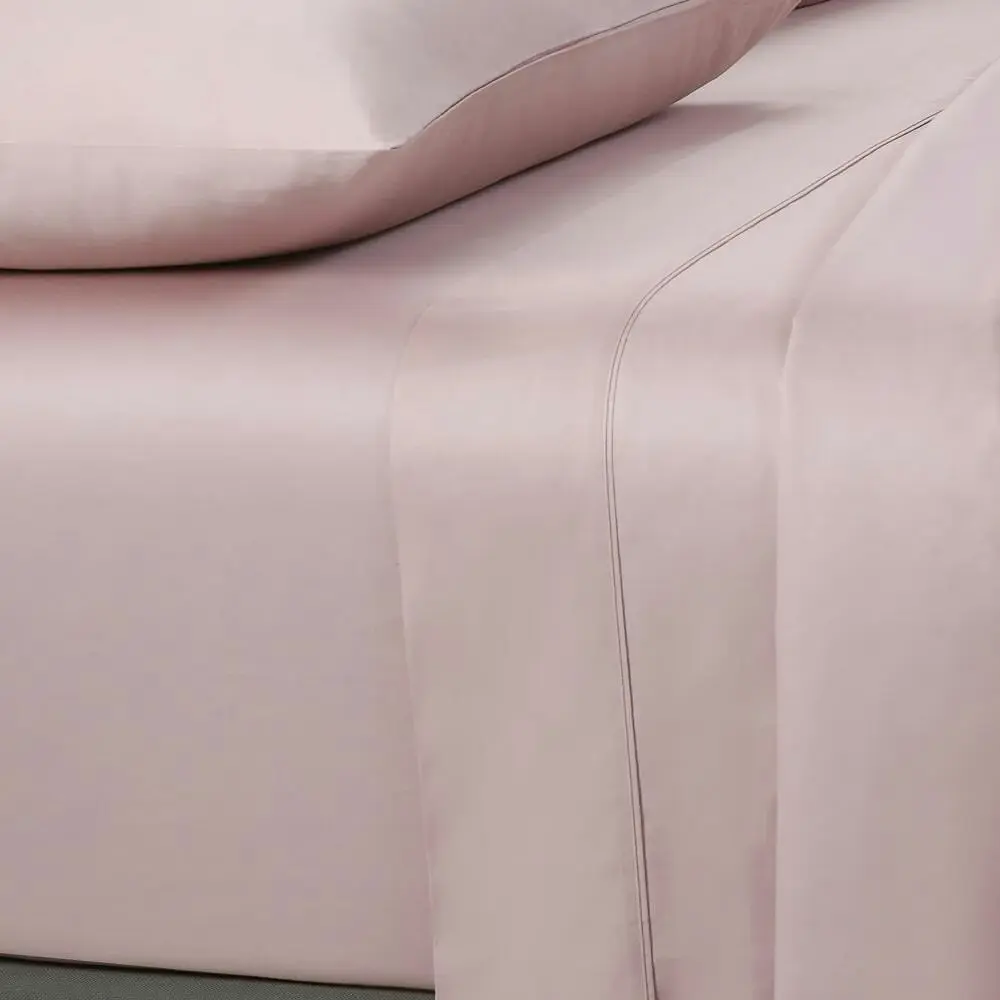 400 Thread Count Fitted sheet Queen Bed Extra Depth Blush