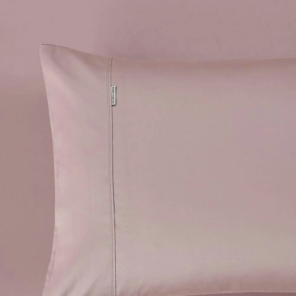 400 Thread Count King Bed Extra Depth Sheet set Blush