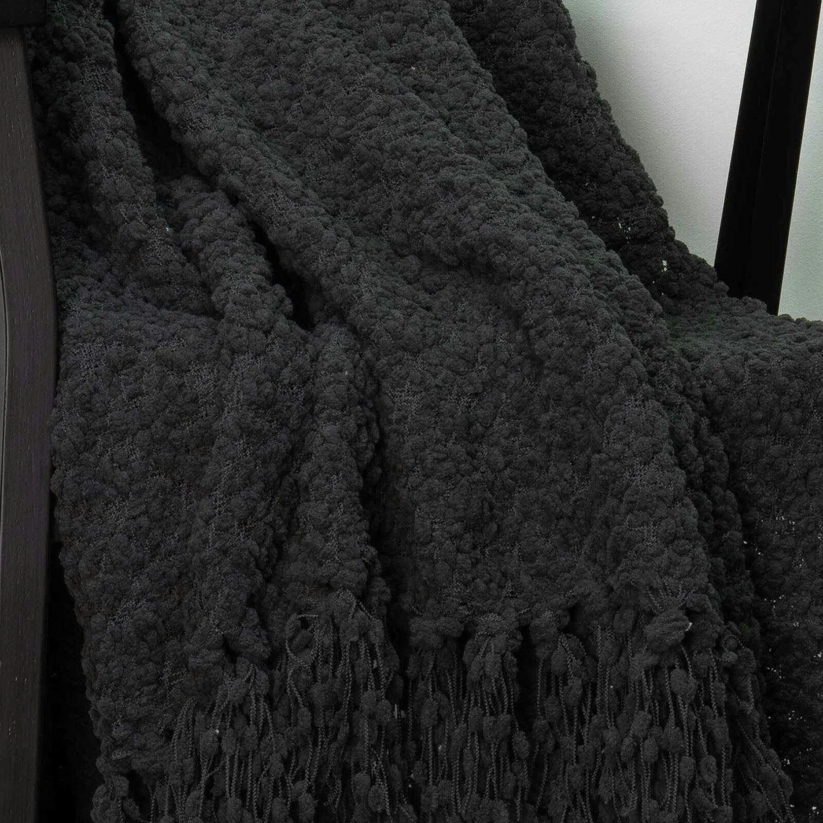 Boucle Throw Charcoal