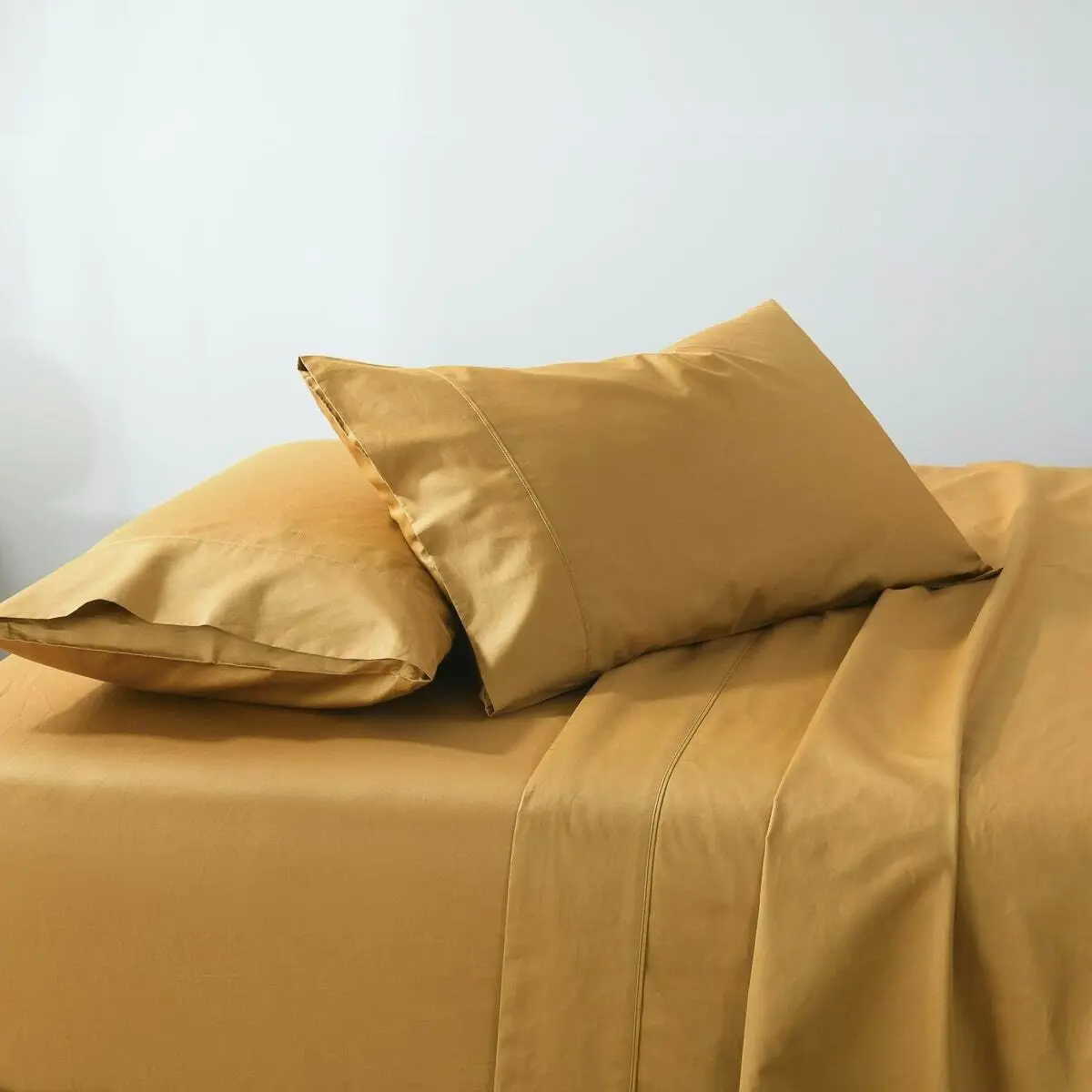 Soho 1000 Thread Count King Size Pillowcase Mustard