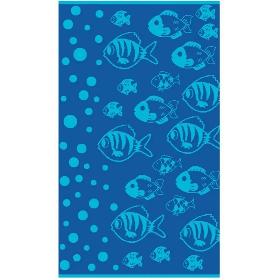 Beach Towel Bubble Fish Extra Large