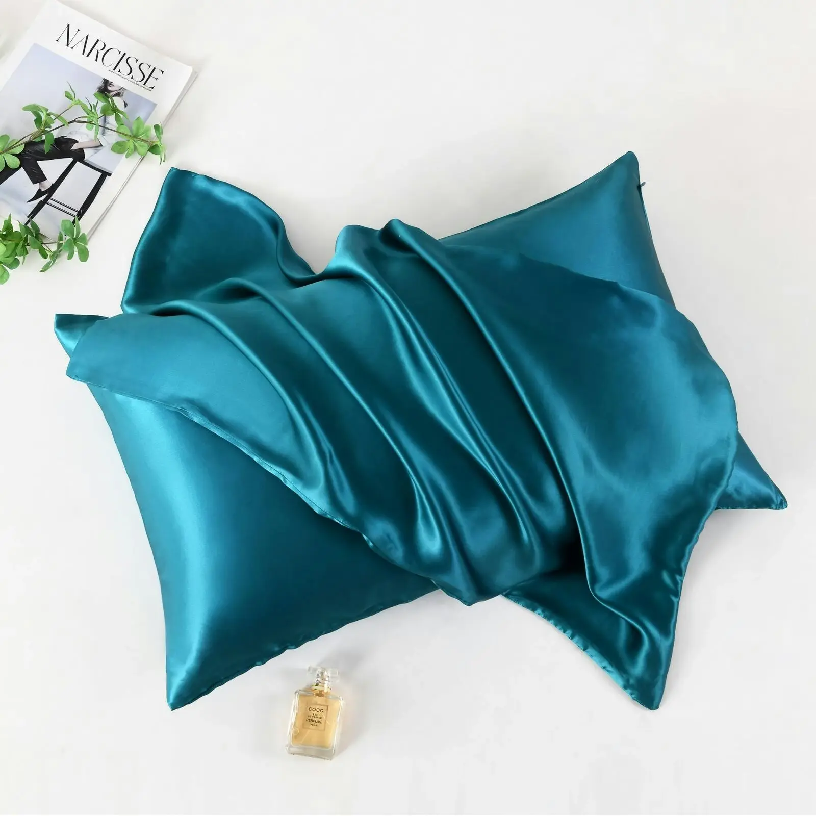 Silk Pillowcase Aqua