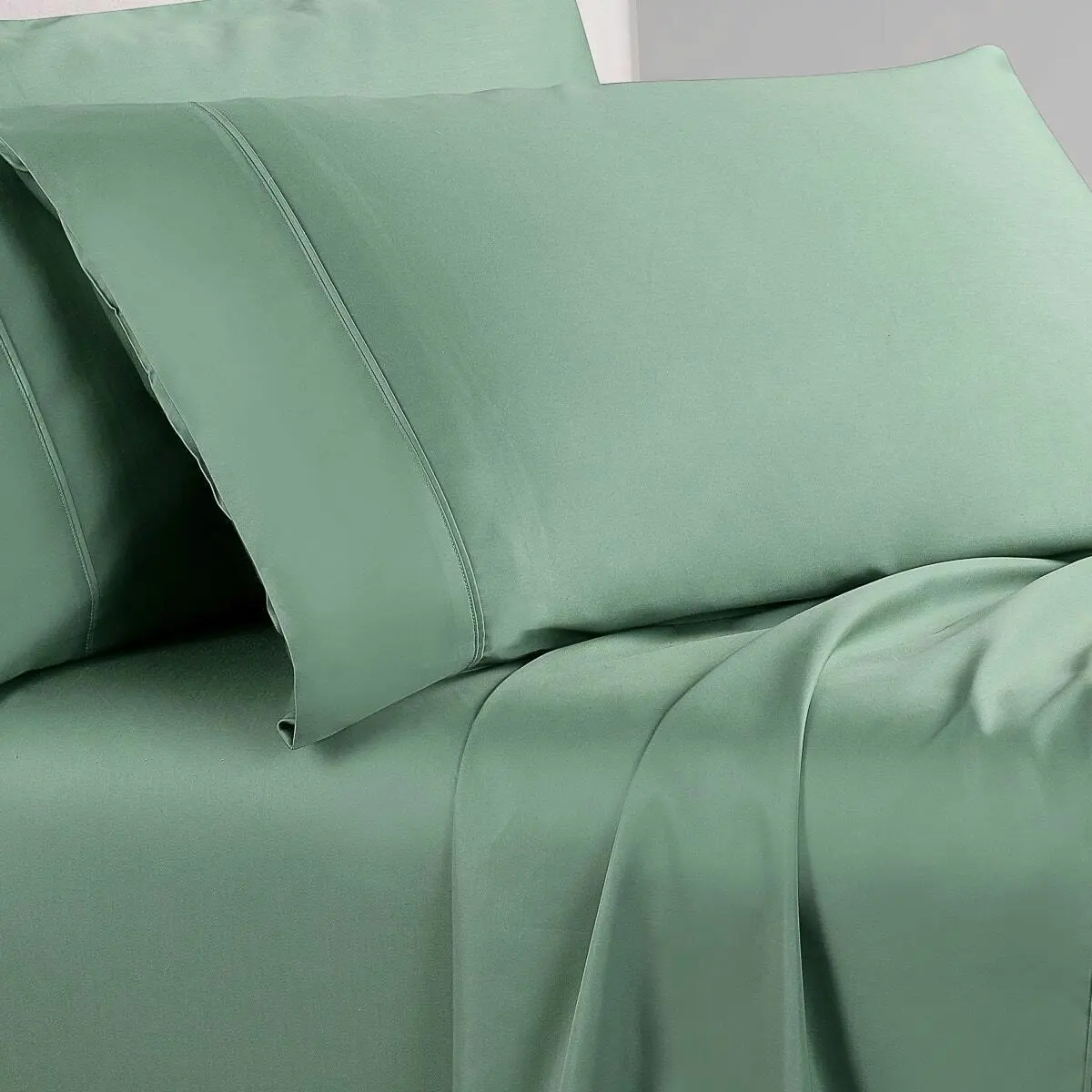 1000TC Cotton Rich Sheet Set Green King