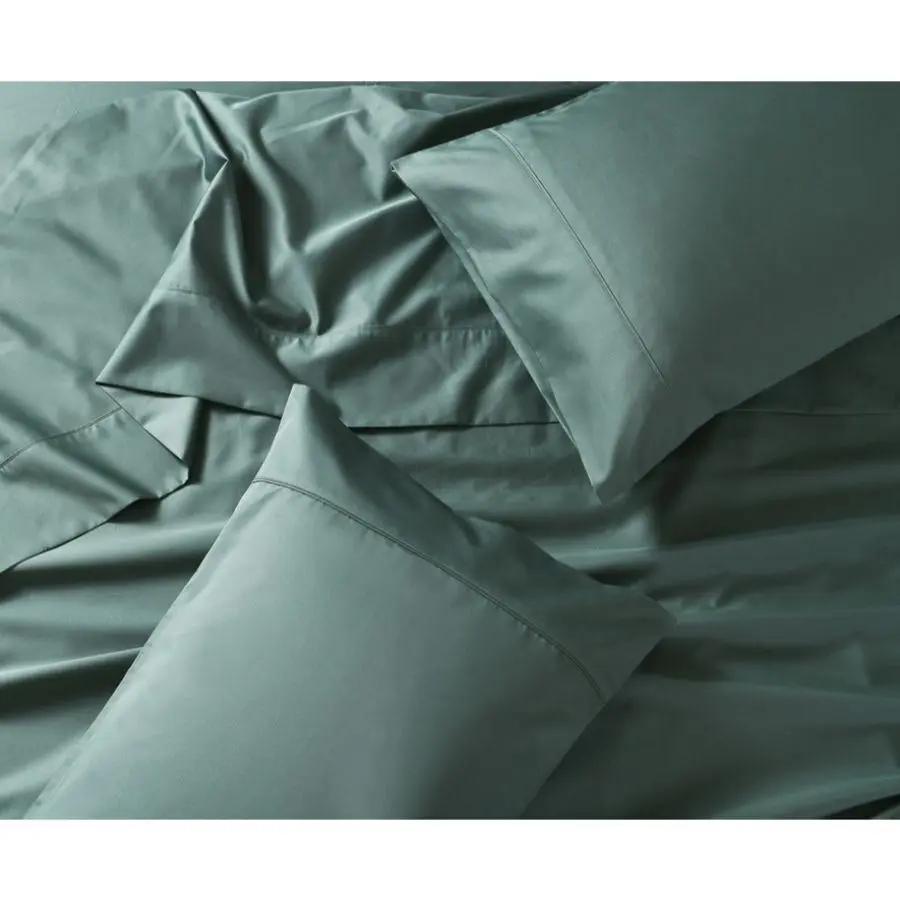 Soho 1000TC Cotton Sheet Set Forest Green Super King Bed Extra Depth