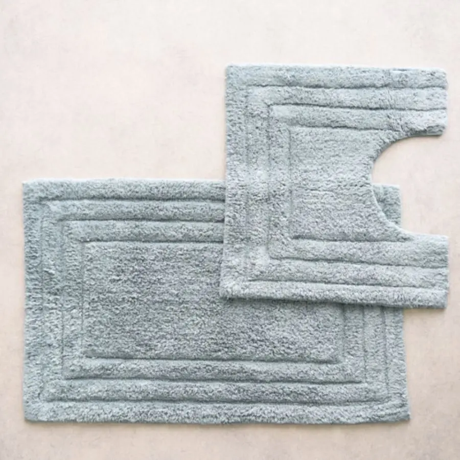 Cotton Bath Mat Blue