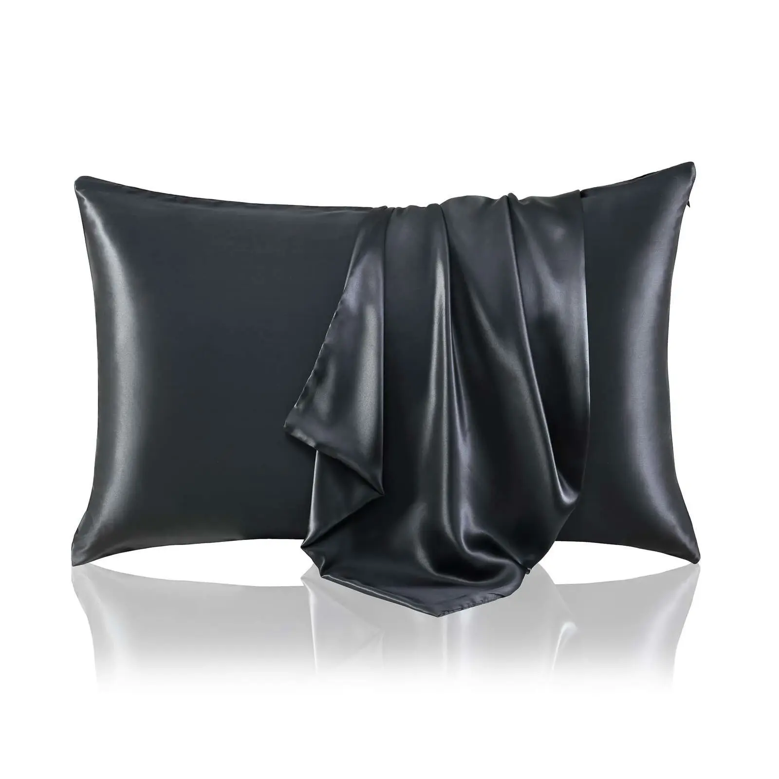 Silk Pillowcase Charcoal