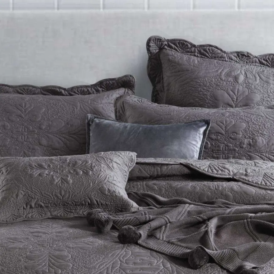 Medici Grey European Pillowcase