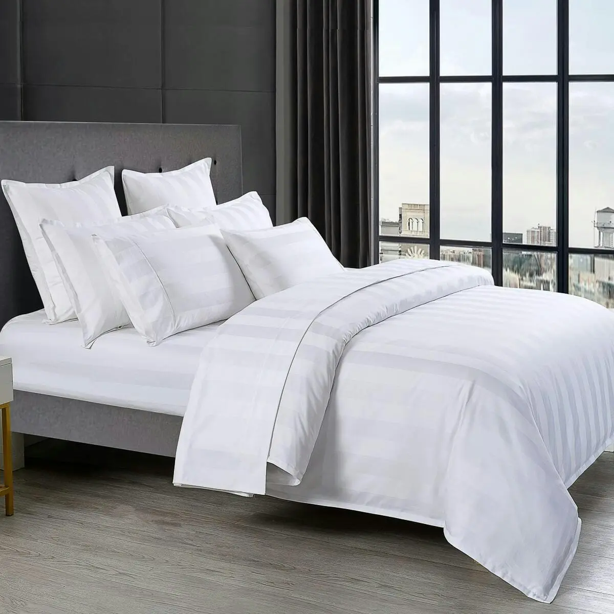 Bespoke 1200TC Sheet Set White Queen Bed