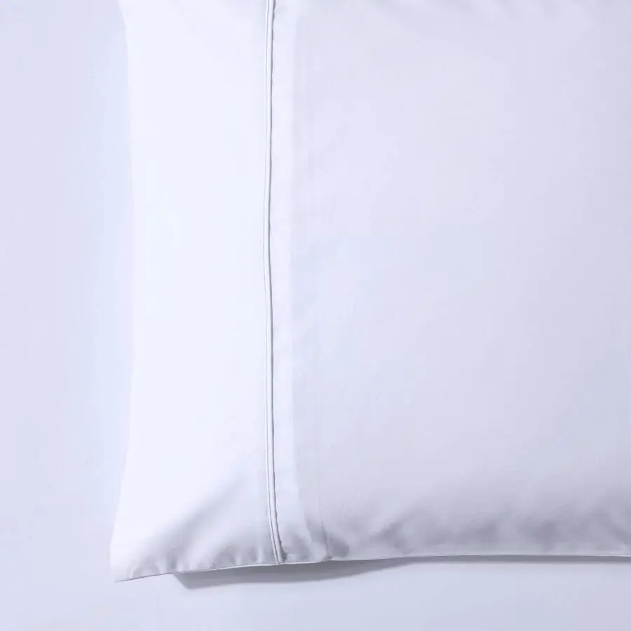 Soho 1000TC Cotton Sheet Set White Queen Bed Extra Depth