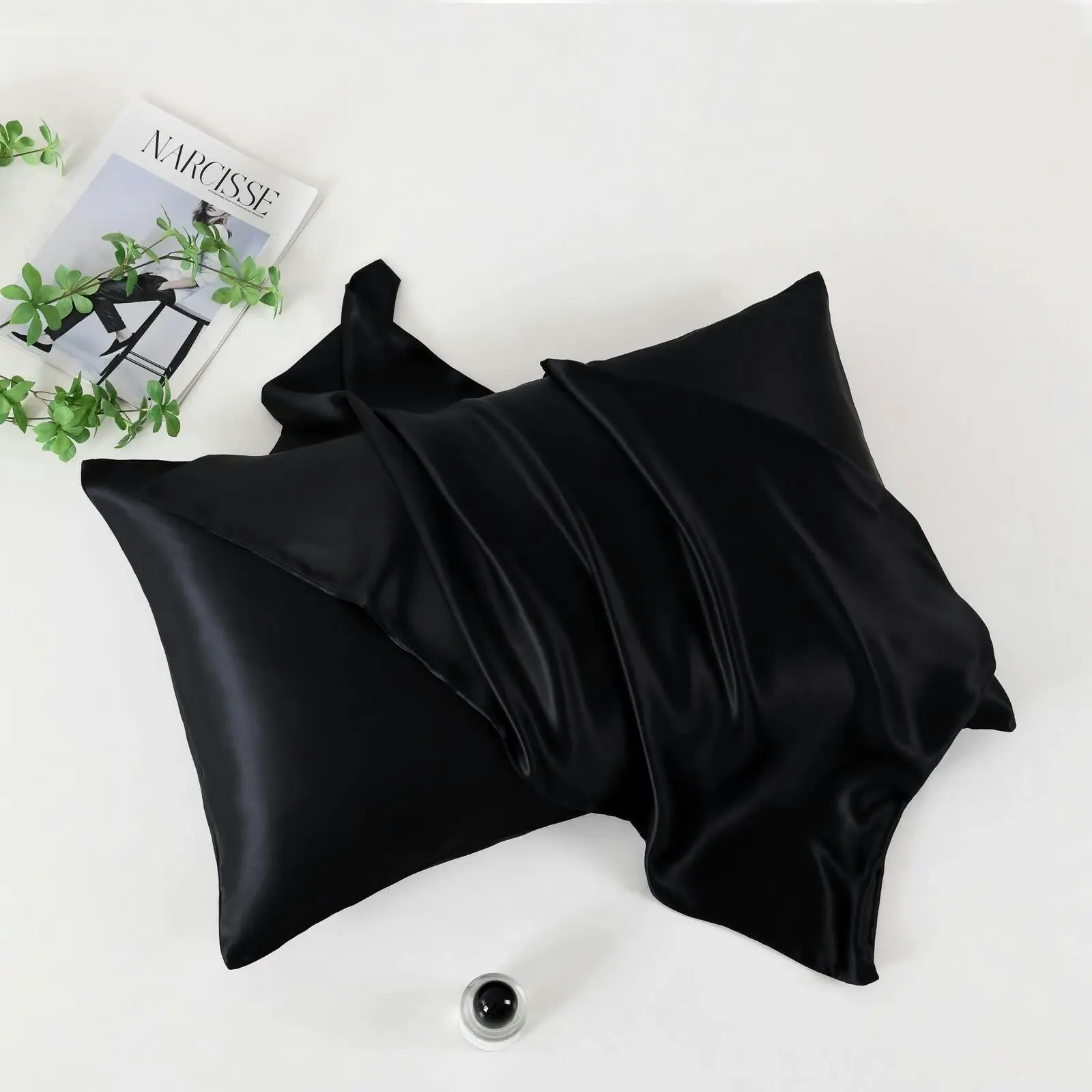 Silk Pillowcase Black