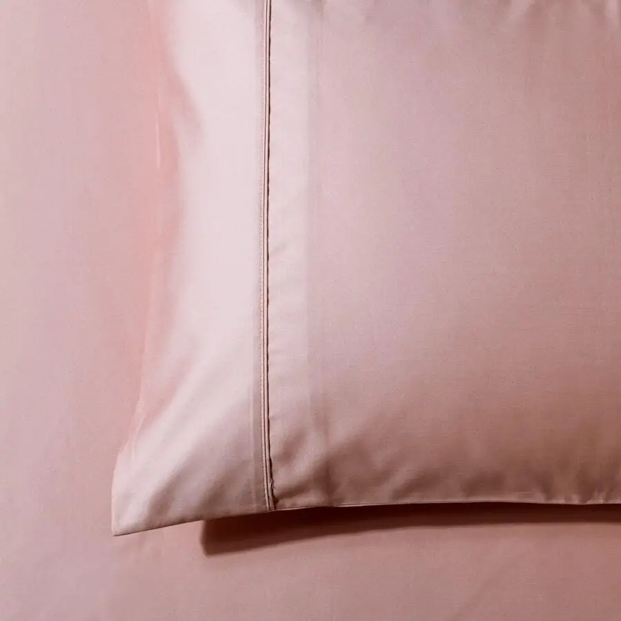 Soho 1000TC Cotton Sheet Set Blush King Bed Extra Depth