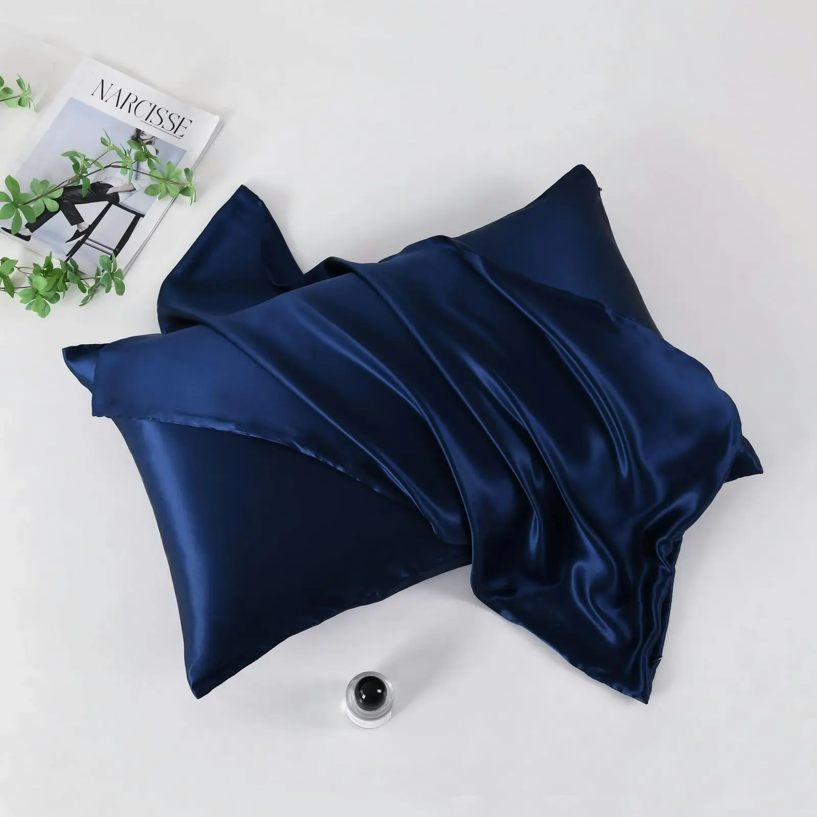 Silk Pillowcase Navy