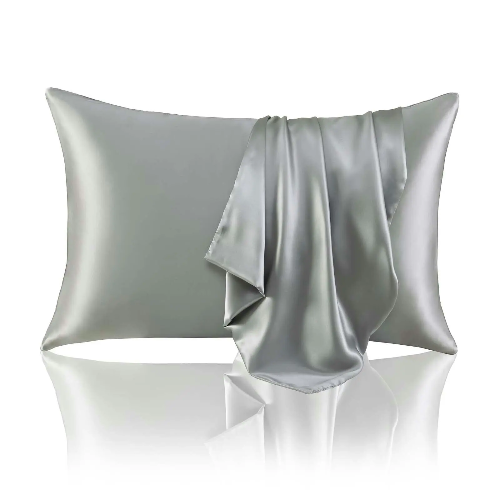 Silk Pillowcase Silver