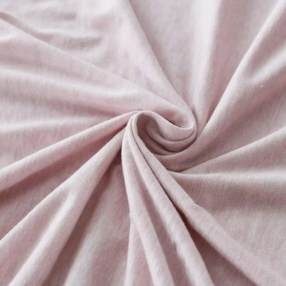 Jersey European Pillowcase Blush