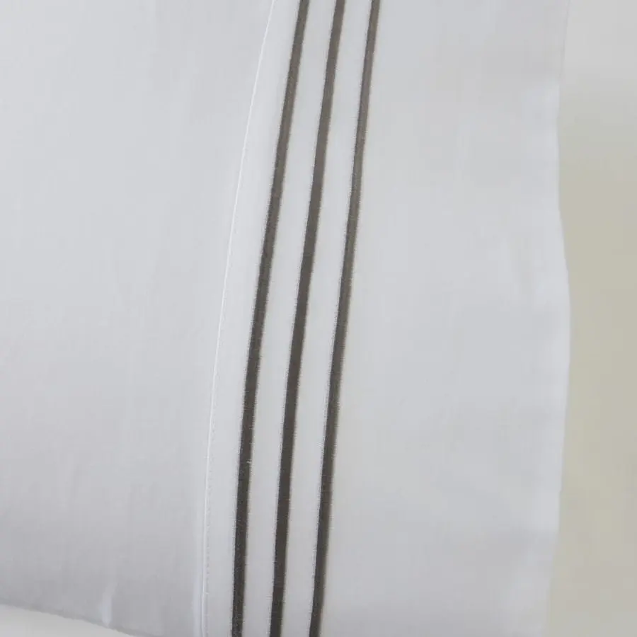 Ritz Standard Pillowcases ( PAIR ) -1000TC Silver