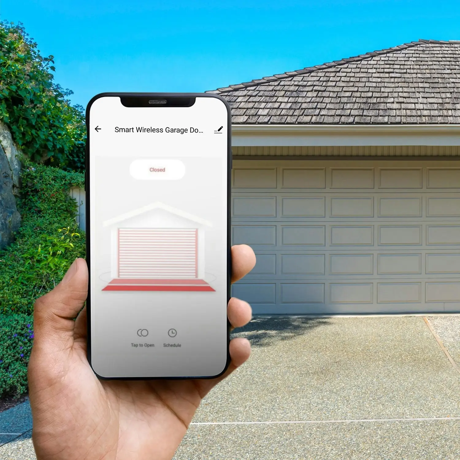 Connect Smart Remote Garage Door Opener - Voice-Activated and App-Controlled