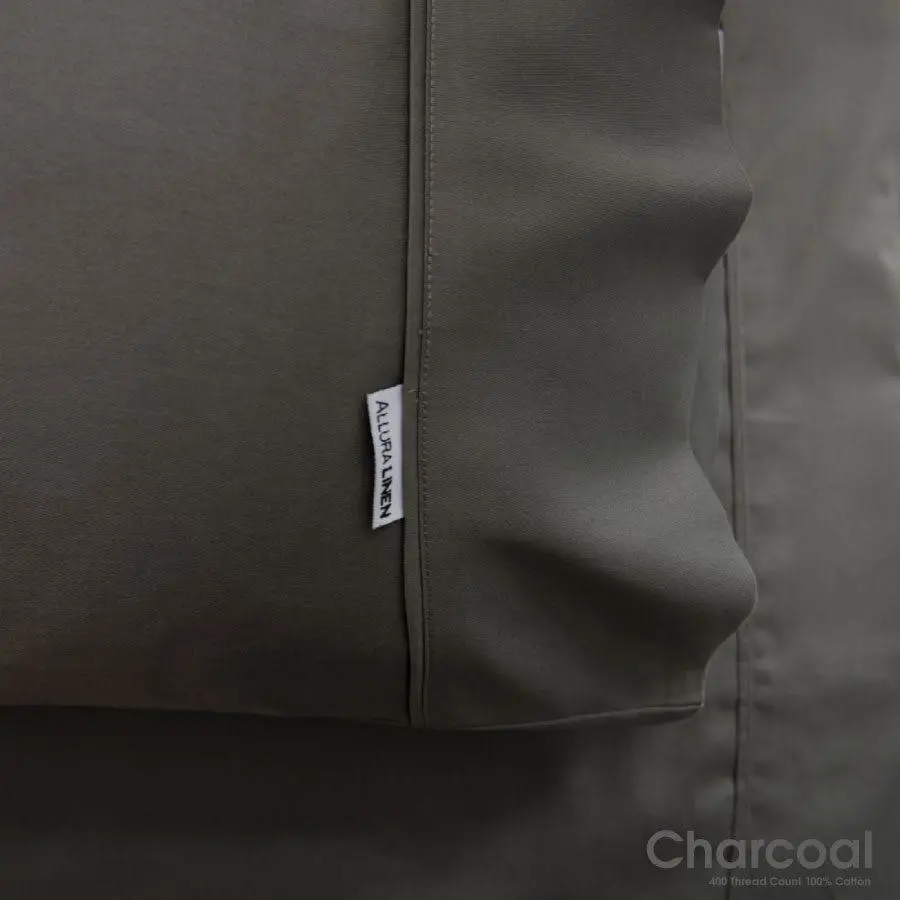 400 Thread Count Sheet set Charcoal