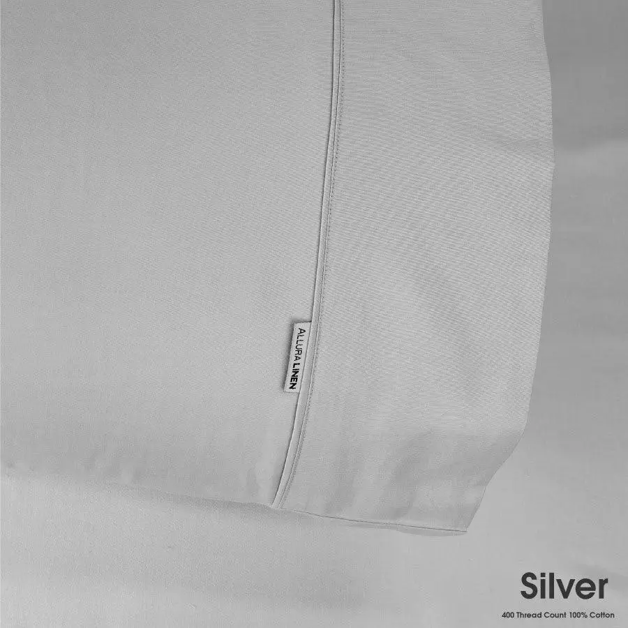 400 Thread Count Sheet set Silver