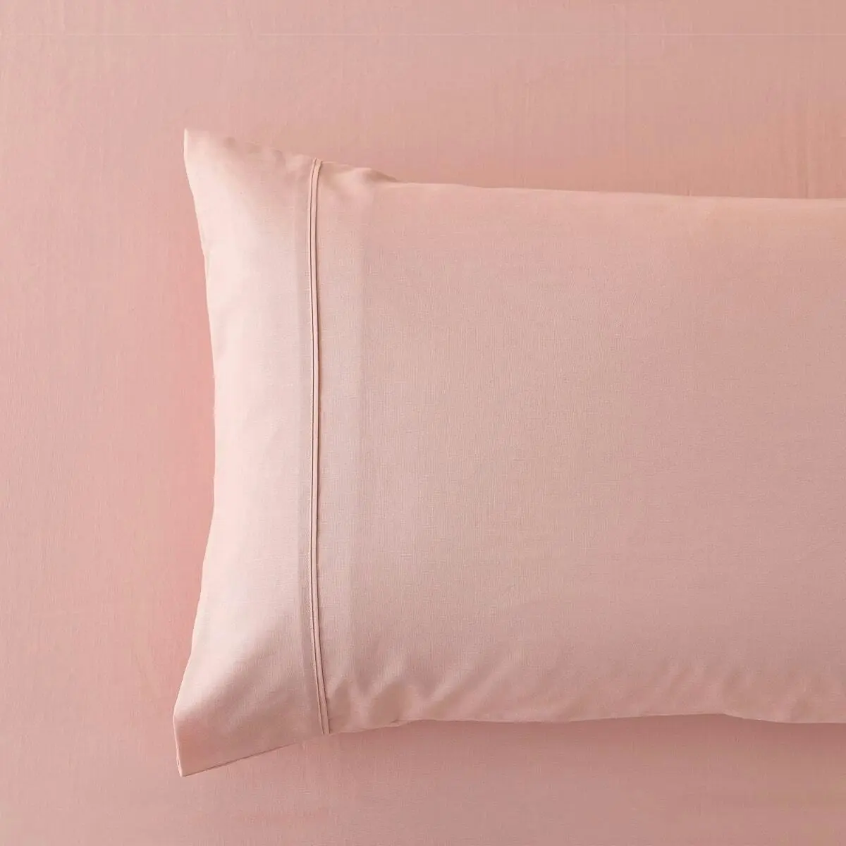 Bamboo Linen Fitted Sheet Pink