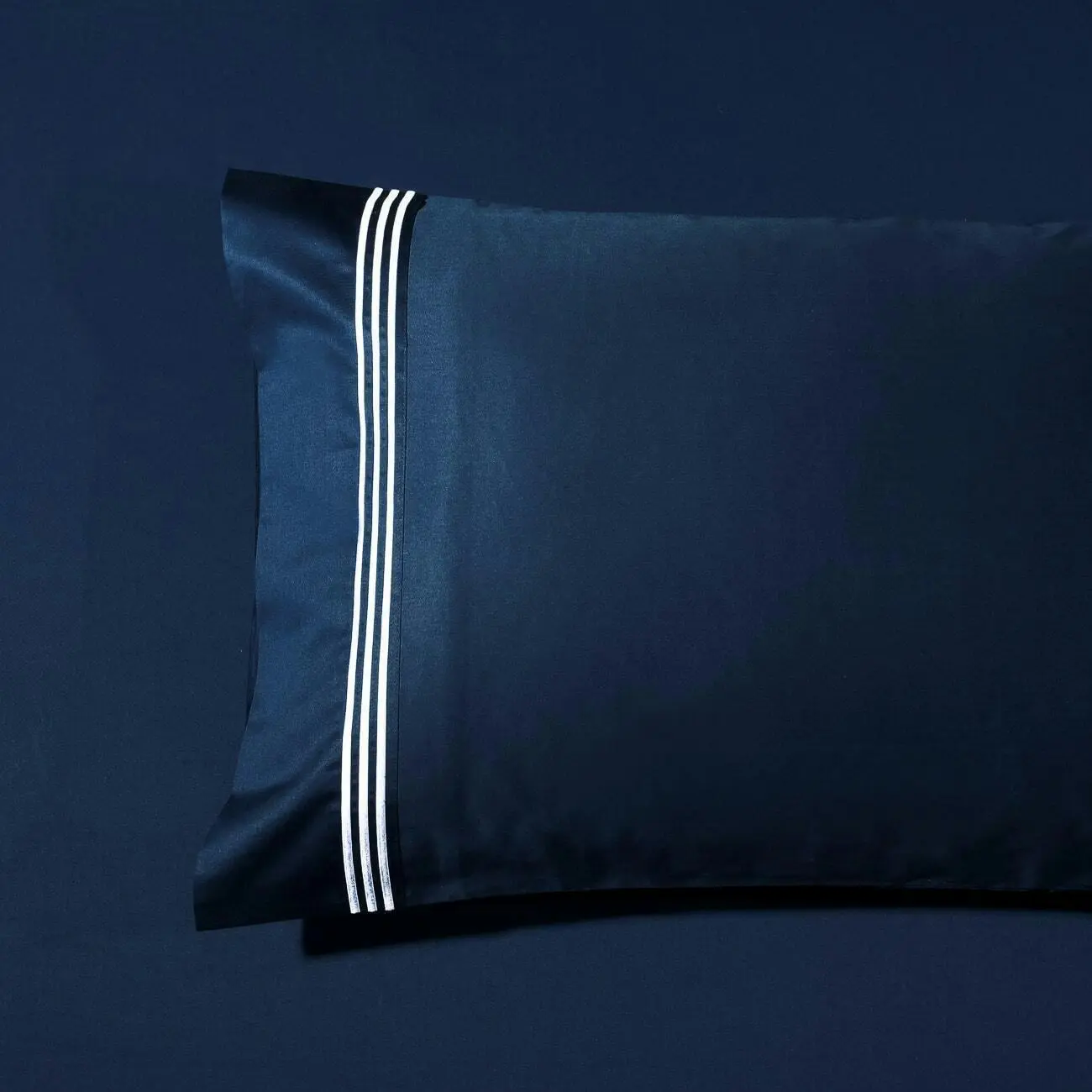 Ritz 1000 TC Embroidered Navy with White Sheet Set