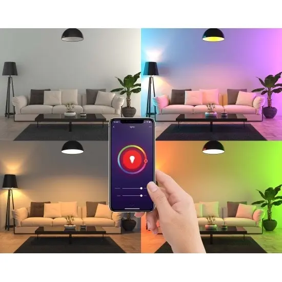 WIFI Smart RGBW Dimmable LED Bulb E14 Google Home Alexa