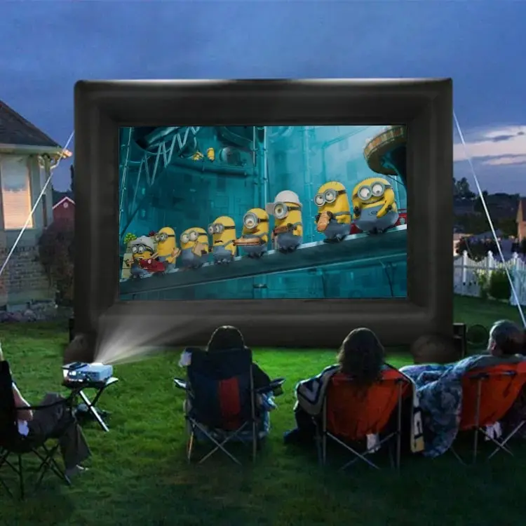 Laser Outdoor Cinema Bundle: Full HD 1080p Projector, 144" Screen & Soundbar