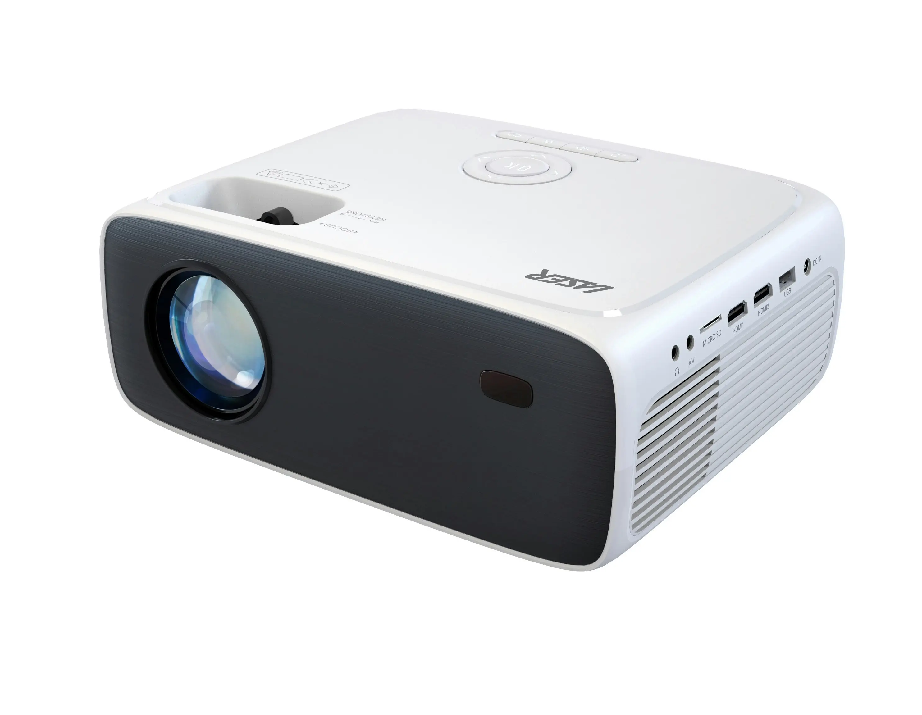 Laser Outdoor Cinema Bundle: Full HD 1080p Projector, 144" Screen & Soundbar