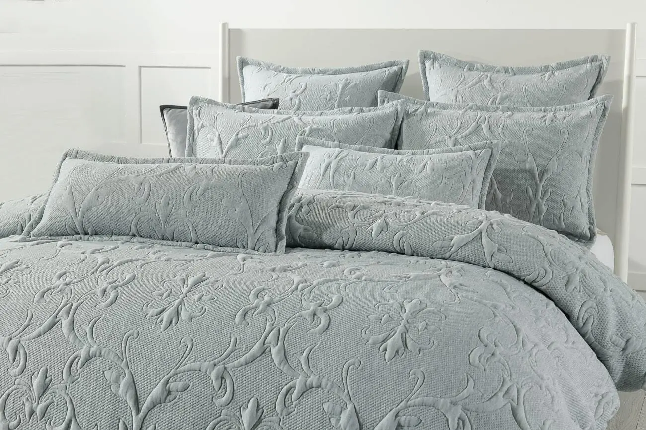 Rachele Grey Quilt Cover Set