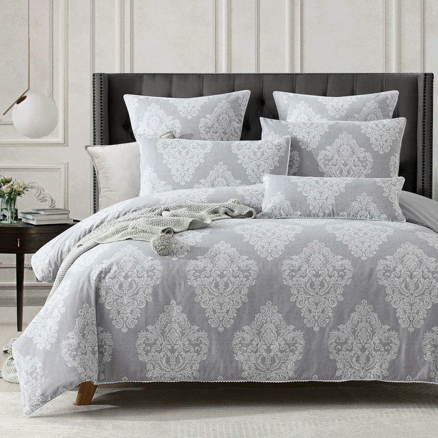 Sherwood Grey Quilt Cover Set