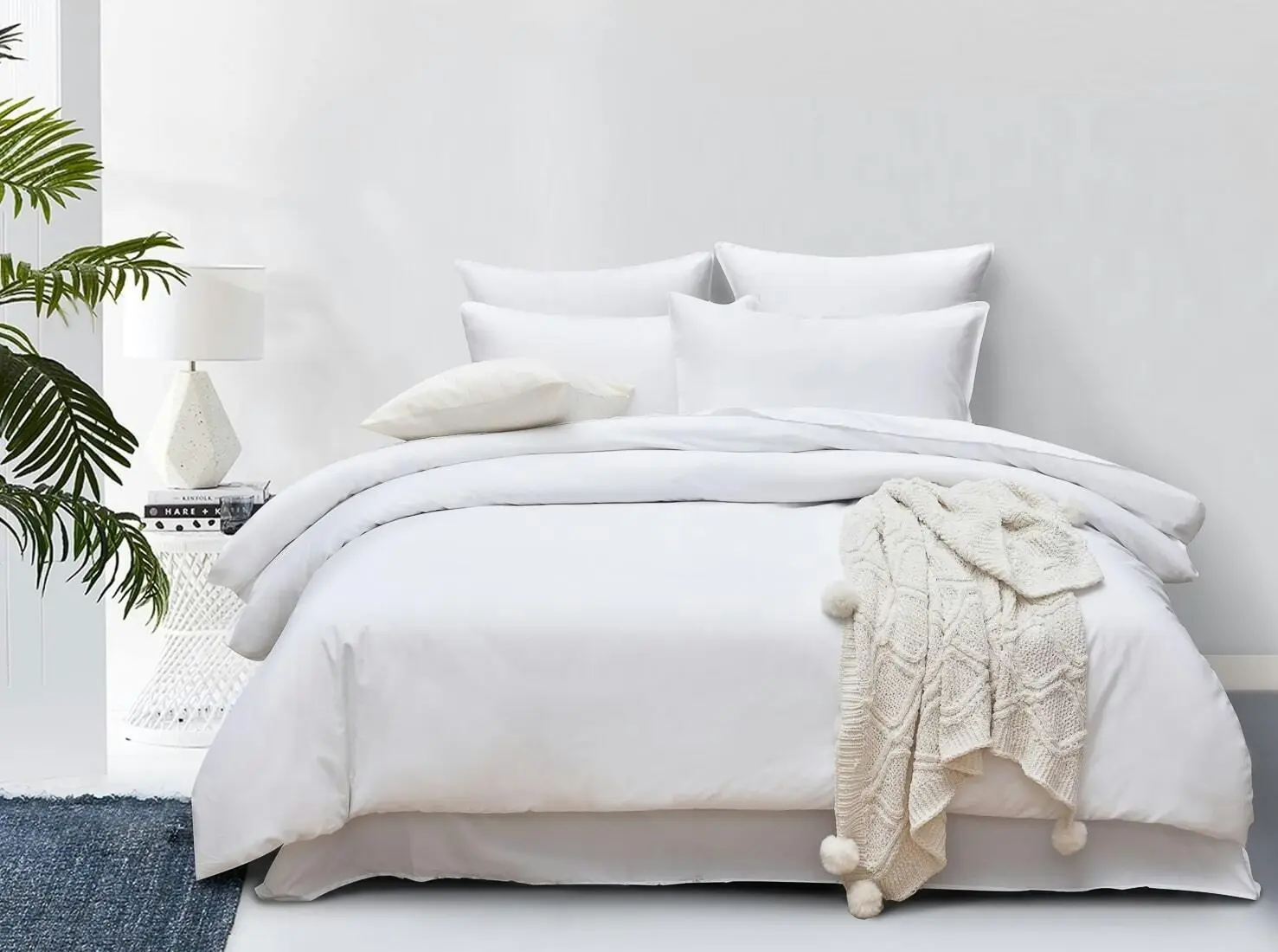 Bamboo White Quilt Cover Set