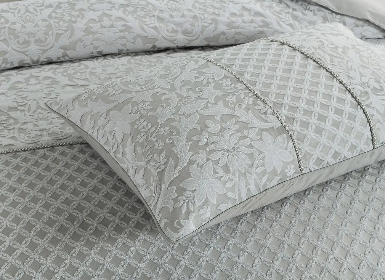 Antonella Grey Quilt Cover Set