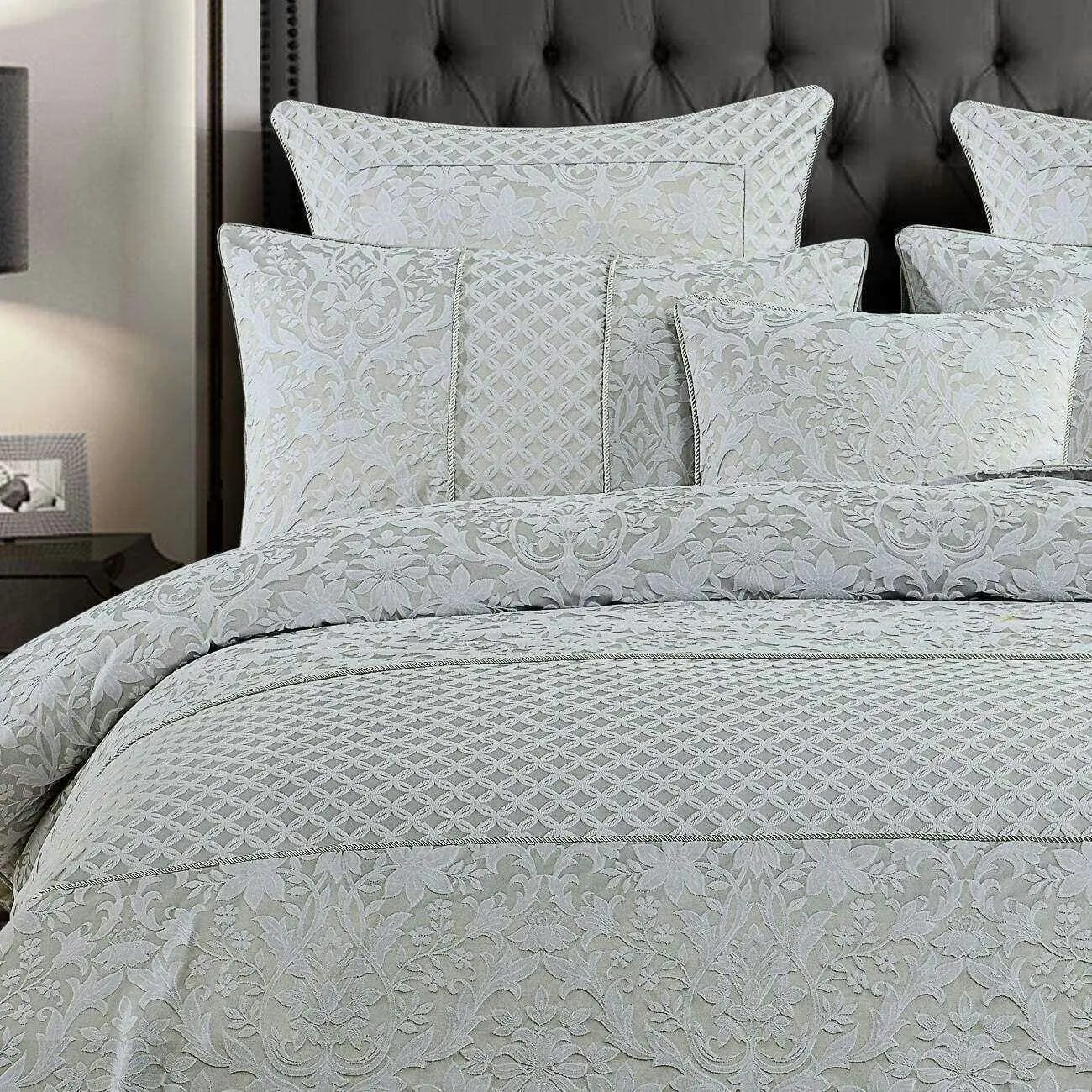 Antonella Grey Quilt Cover Set