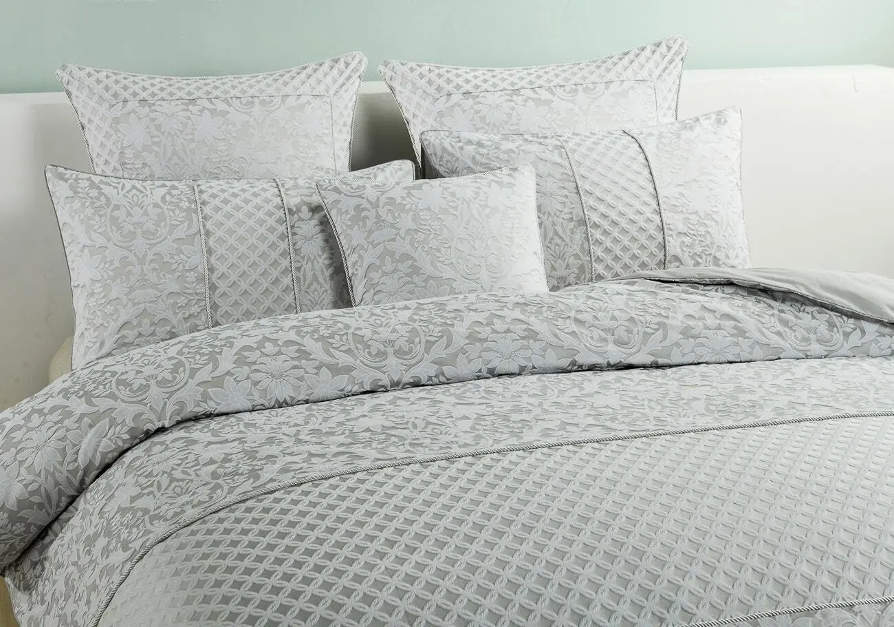 Antonella Grey Quilt Cover Set