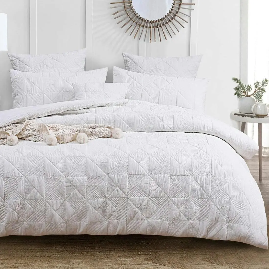 Denver Stone Washed Quilt Cover Set