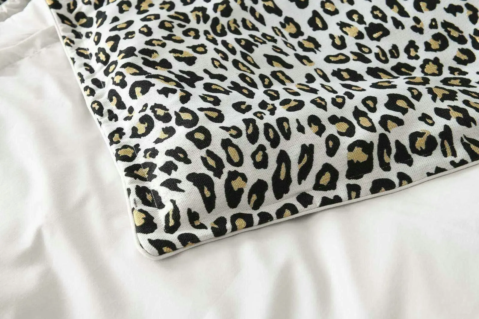 Leopard Gold Quilt Cover Set