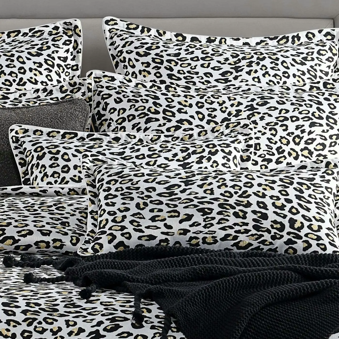 Leopard Gold Quilt Cover Set